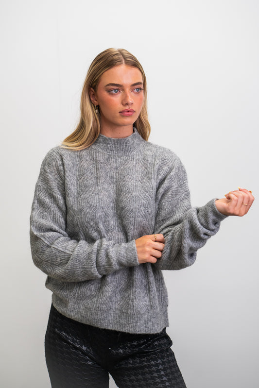 Beryl Mohair/Wool Women's Knit Jumper - Grey