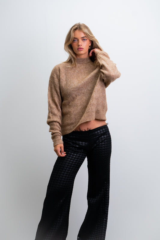 Beryl Mohair/Wool Women's Knit Jumper - Camel