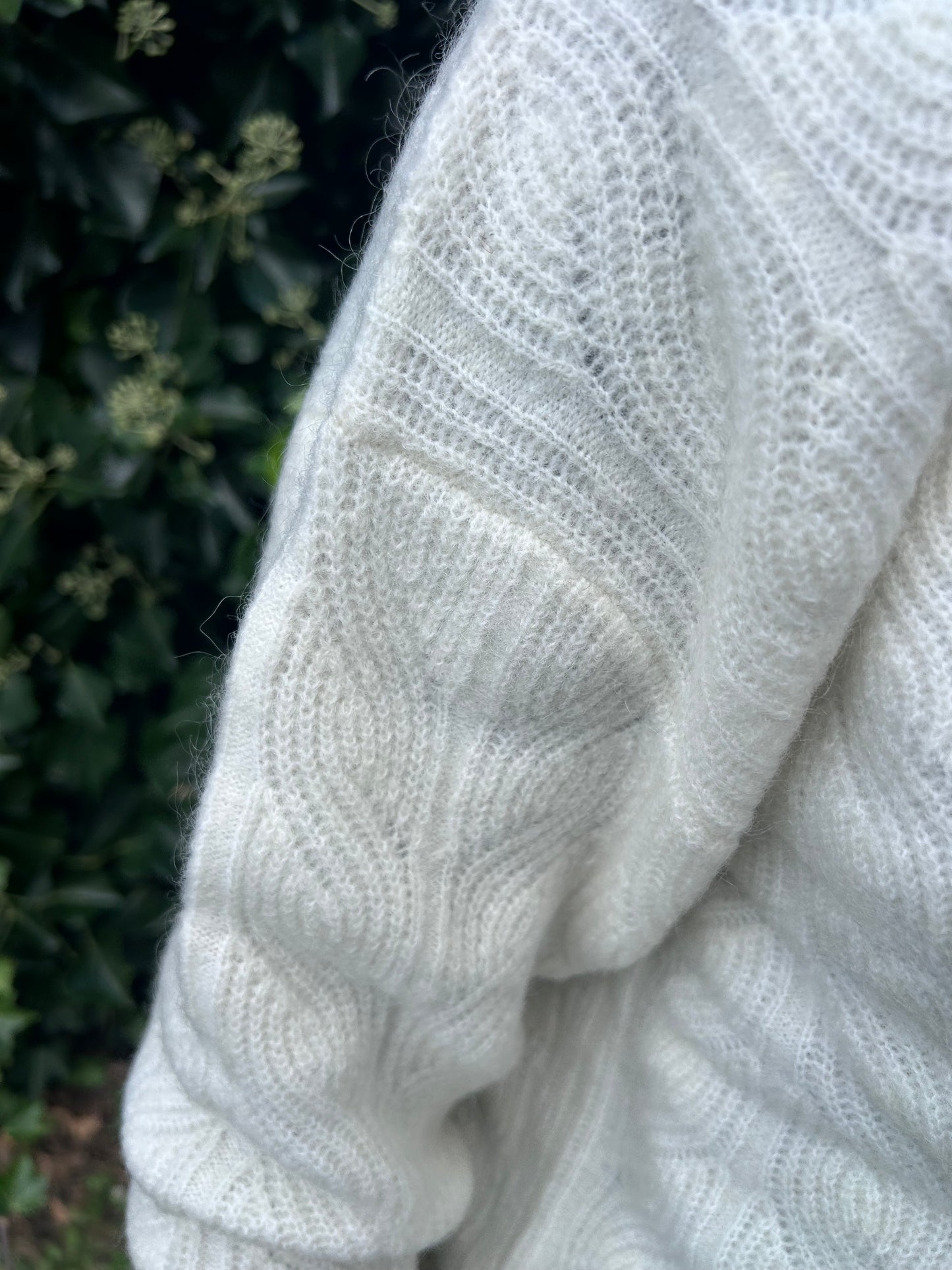 Beryl Mohair/Wool Women's Knit Jumper - Ivory