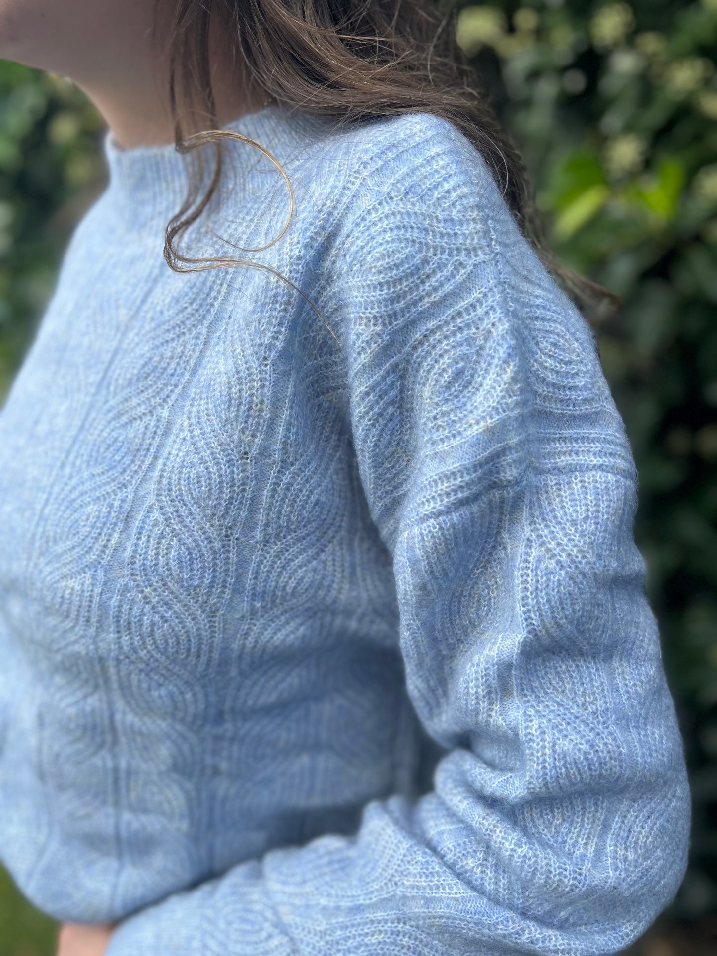 Beryl Mohair/Wool Women's Knit Jumper - Powder Blue